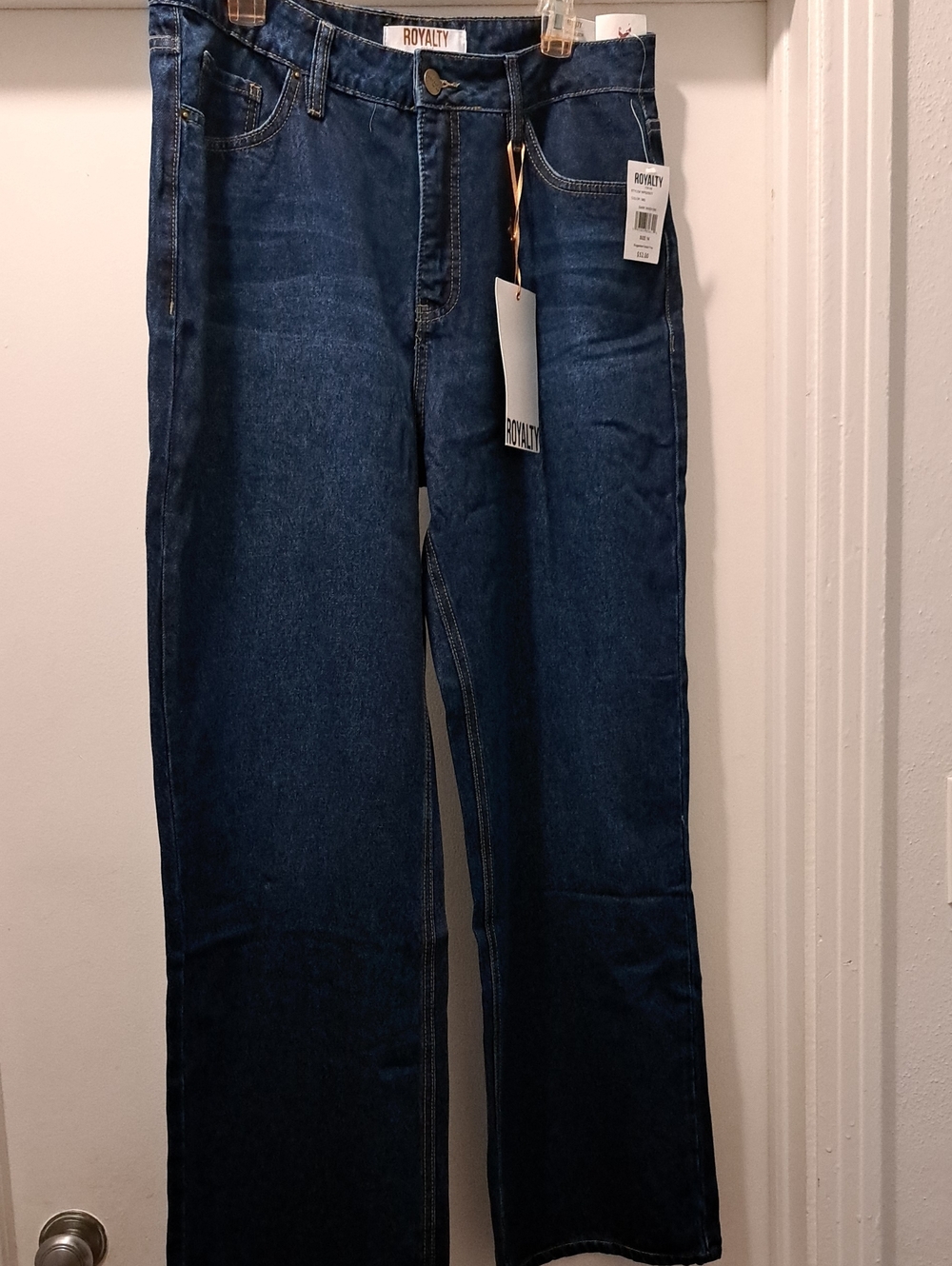 Royalty For Me Womens’ Dark Blue Bootcut Jeans